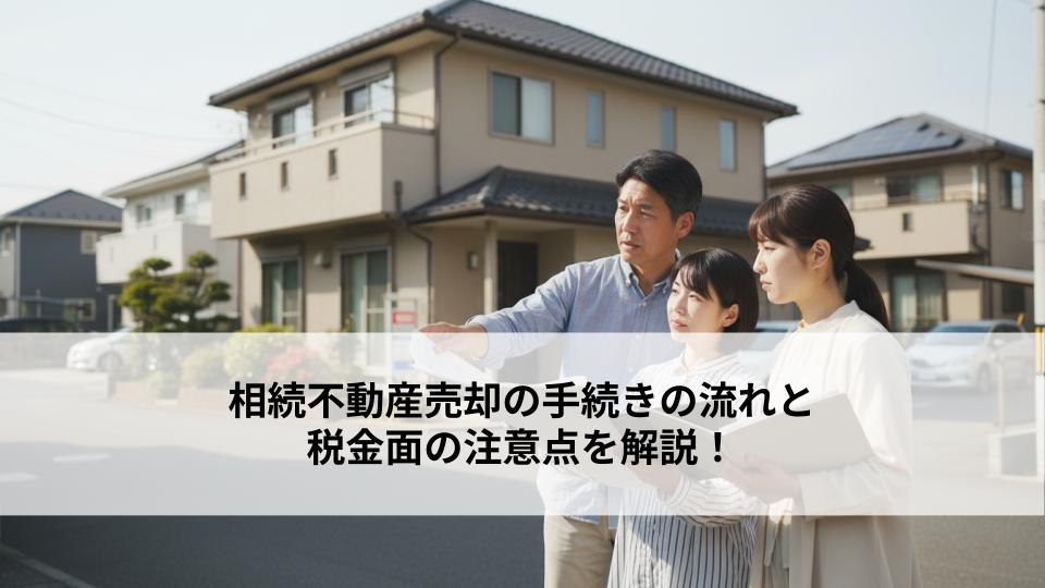 相続不動産売却の手続きの流れと税金面の注意点を解説！